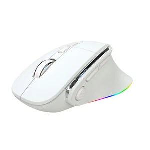 DOEL Wireless Ergonomic Fast Gaming Mouse 2.4G 1 USB 2 BT Connection RGB On/Off - Picture 1 of 38