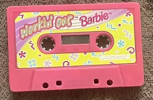 Vintage Mattel 1996 Workin’ Out Barbie Pink Cassette Tape FREE SHIPPING - Picture 1 of 2