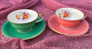 Schumann Bavaria  Cup and Saucer, Floral Design, Germany