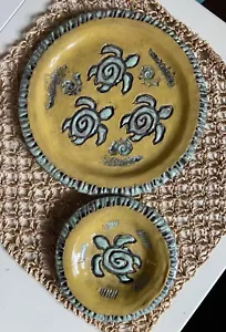 Studio Art Silo Pottery Bathroom Soap Dish Sea Turtle Accessories Beach Coastal - Picture 1 of 12