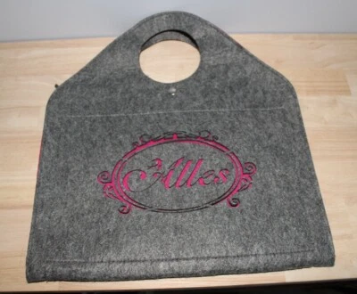 Portador/bolso de mano para portátil Alles French Felt | Gris rosa Foto 1 de 4