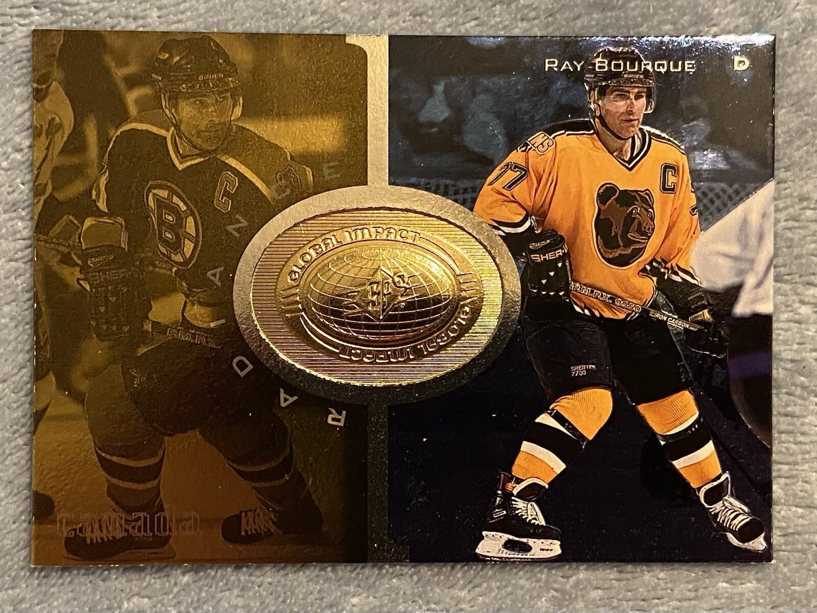1998-99 SPX FINITE RADIANCE RAY BOURQUE 3466/3475 BOSTON BRUINS #117