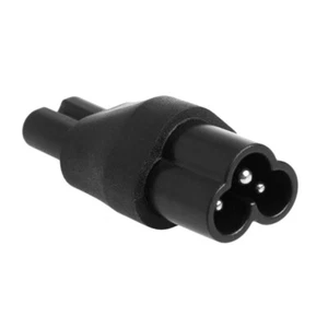 IEC 320 2-Pin C7 Female To C6 Male Cloverleaf Plug AC Power Adapter Converter - Picture 1 of 8