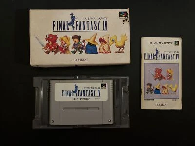 Final Fantasy IV 4 - Super Famicom Nintendo SNES NTSC-J JAPAN Game Complete - Image 1 of 4