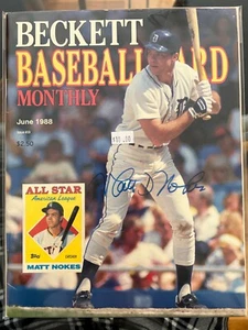 Matt Nokes signiertes Baseball Beckett Magazin Juni 1988 Tigers Autogramm  - Bild 1 von 1