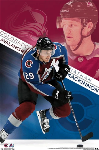 Nathan Mackinnon SUPERSTAR Colorado Avalanche NHL Action 22x34 Wall POSTER Cover