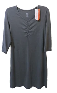 New with Tag! Merrell athleisure gray cotton dress, 3/4 sleeves, sz. M - Picture 1 of 9