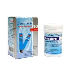 Easy Touch Blood Cholesterol Test Strip 1 box (10 strips) - Picture 1 of 3