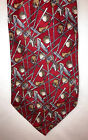 Cravate homme vintage design géométrique faite à la main 100 % soie par artefacts de musée