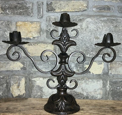 Southern Living At Home Sherwood Forest Iron Candelabra Candle Holder #40403 - Image 1 of 4