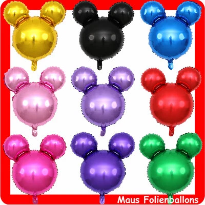 LUFTBALLON MINNIE MICKEY 46cm Folienballons Mouse Maus Party Deko Geburtstag - Bild 1 von 3