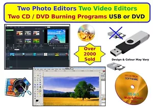 Photo Video Edit Movie Film Image Editing Editor Maker + DVD Burning Software - Picture 1 of 5