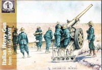 ***ITALIAN HEAVY GUN W/CREW 9 FIG WWII 1/72 WATERLOO 1815 AP024