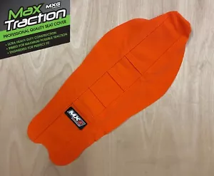 KTM SX65 65SX 2016-2023 FUNDA DE ASIENTO CON PINZA ACANALADA TODO NARANJA MXG CARRERAS - Imagen 1 de 2