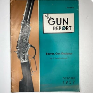 Boutet Designer Gun Report October 1957 Vintage Magazine - Imagen 1 de 4