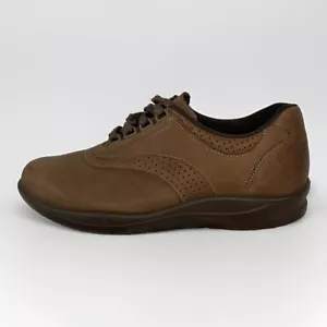 SAS Schuhe Damen 8 WW Walk Easy Schnürschuhe Walking Sneaker braun Leder bequem - Bild 1 von 12