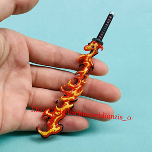 1/12 Scale Flame Sword for 6" Action Figure Body Custom Accessories