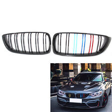Gloss Black Front Kidney Grille Double Slat M4 Style for BMW F32 F33 F36 F82 B00