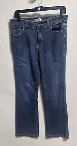 Pantalones de mezclilla Christopher & Banks Bootcut azul medio elástico tiro medio talla 8 cortos - Imagen 1 de 6
