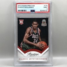 2013-14 Giannis Antetokounmpo Panini Prestige #175 - Rookie Card RC - PSA 9