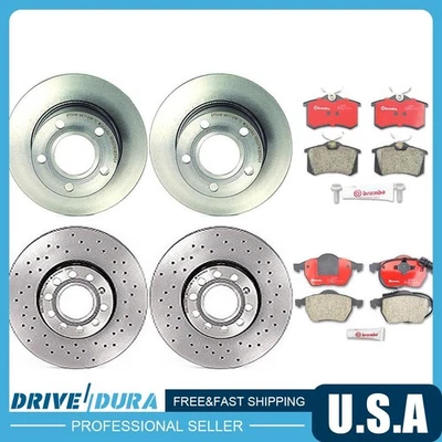 Rotores de freno de disco delanteros Brembo pastillas de freno de cerámica para Land Rover Discovery 1999 Foto 1 de 4