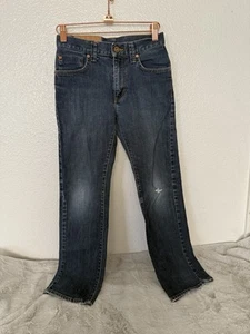 VANS Off The Wall Boys Size 10Denim Jeans Blue Straight 26X27 - Picture 1 of 9
