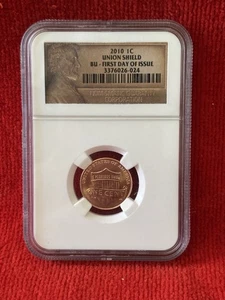 2010-P 1C Union Shield BU - First Day Ceremony NGC - Picture 1 of 2