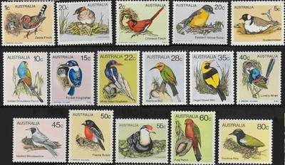 1978-80 Australian Birds Series MNH Denominations Set 16x [1c-80c] Stamps - Image 1 of 2