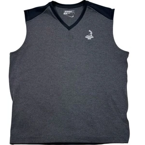 Nike Tour Performance Golf Vest Mens XL Gray Pinehurst Logo Pullover 509094-010 - Picture 1 of 11