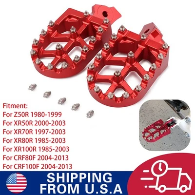 Pedal CNC para XR50R XR70R XR80R XR100R Z50R Pit Bike rojo Foto 1 de 4