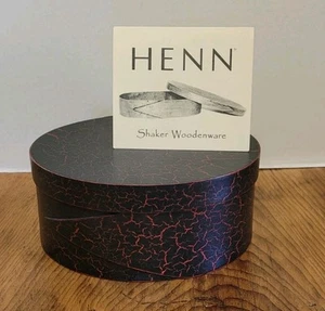 VNTG Henn 2002 SHAKER Holzwaren Speisekammer Box signiert 7 1/4" Breite x 6 1/8" Tiefe x 3 1/4" - Bild 1 von 11