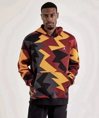 Jordan 7 Flight MVP AOP Hoodie Sweatshirt Men's 2XL New FB7014-619 - Image 1 of 4