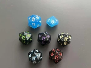 MTG FF FIN Final Fantasy Prerelease Die Dice Spindown D10 D20 Crystal Purple... - Bild 1 von 8