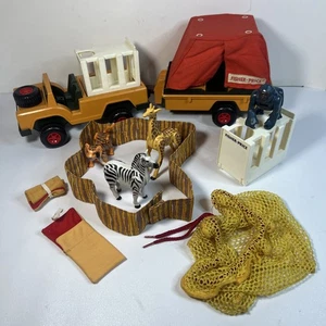 Safari vintage Fisher Price avventura persone animali selvatici 1975 - Foto 1 di 23