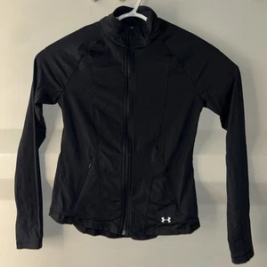 Under Armour Damen Pullover Schwarz Gr. XS Full Zip Fitted Reißverschluss - Bild 1 von 4