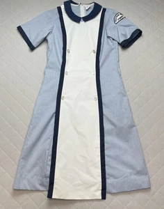 Vintage Marvin-Neitzel Dress Womens 14 Practical Nurse Student Uniform 70s - Picture 1 of 18