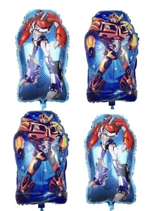 TRANSFORMERS 4 Pezzi Palloncino Foil Compleanno Festa Forniture Decorazione Bomboniera Robot - Foto 1 di 4
