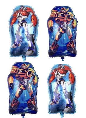 TRANSFORMERS 4 Piezas Globo de Lámina Cumpleaños Fiesta Suministros Decoración Abejorro Robot Foto 1 de 4