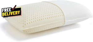 100% Natural Premium Latex Pillow Bed Pillow with Removable Cotton Cover Firm... - Picture 1 of 6