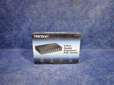 NEW TRENDnet TPE-TG82ES 8-Port Gigabit EdgeSmart PoE+ Switch (G105) - Image 1 of 2