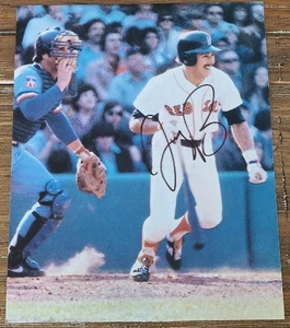 VINTAGE JERRY REMY SIGNED 8X10 PHOTO RED SOX ANGELS DEC - Picture 1 of 2
