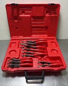 Snap On Tools SRPC112 12 Piece Snap Ring Pliers Set - MISSING ONE - w/ Case - Picture 1 of 6