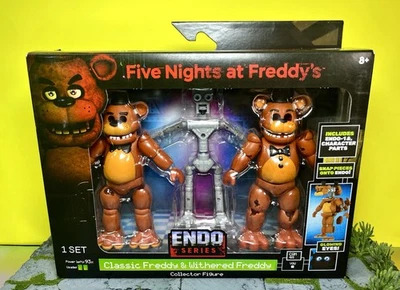 Jazwares Five Nights at Freddy’s Endo Series: CLÁSICO FREDDY & WITHERED FREDDY Foto 1 de 4