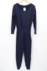 Sweaty Betty Women's Garly Long Sleeve Athletic Jumpsuit Navy Blue Sz 2XS NEW - Picture 1 of 7