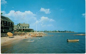 Guilford CT Indian Cove Beach Early Chrome 1950s-60s unused - Picture 1 of 2