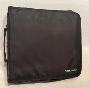Case Logic 200 Slot CD DVD Game Disc Zip-Up Binder Storage Carry Case Black - Picture 1 of 14