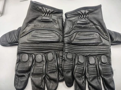 Guantes de motociclismo Harley Davidson de cuero negro para hombre XL  Foto 1 de 4