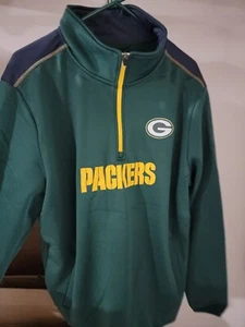 NWT NFL Team Apparel Men XL Green Bay Packers Pullover 1/4 Zip - Picture 1 of 3