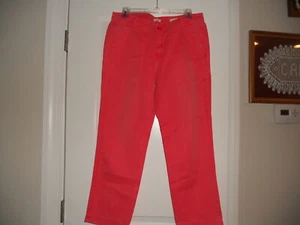 NWT J CREW GARMENT-DYED CAMP PANT IN BRIGHT RED 26.5'' INSEAM IN SIZES 0, 8 - Picture 1 of 17