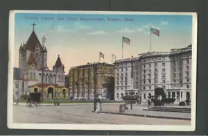 Ca 1910 Post Card Boston Ma Trinty Church & Hotel Westminster - Picture 1 of 1